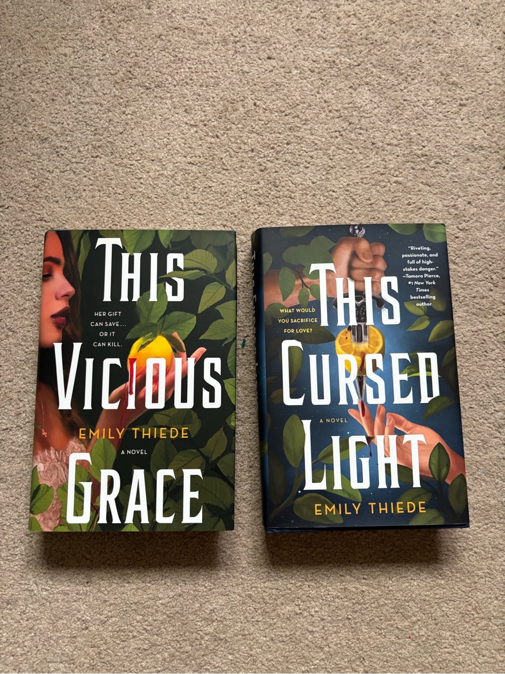 This Vicious Grace & This Cursed Light by Emily Thiede Hardcover Duology